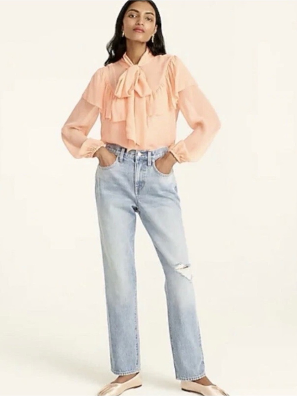 J crew Slouchy boyfriend jean in Basin wash size 28